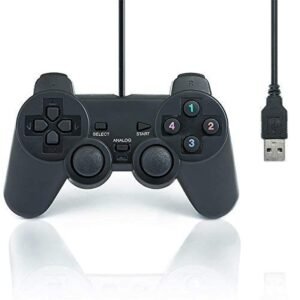 USB008 USB Analog Gamepad Joystick Single Dual Pengawal Gaming PC Komputer Komputer riba Steam Wired