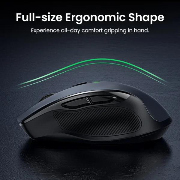 Ugreen Ergonomics Mode 2 4G Wireless Silent Mouse 1600 DPI For MacBook Tablet Computer Laptop PC Mice