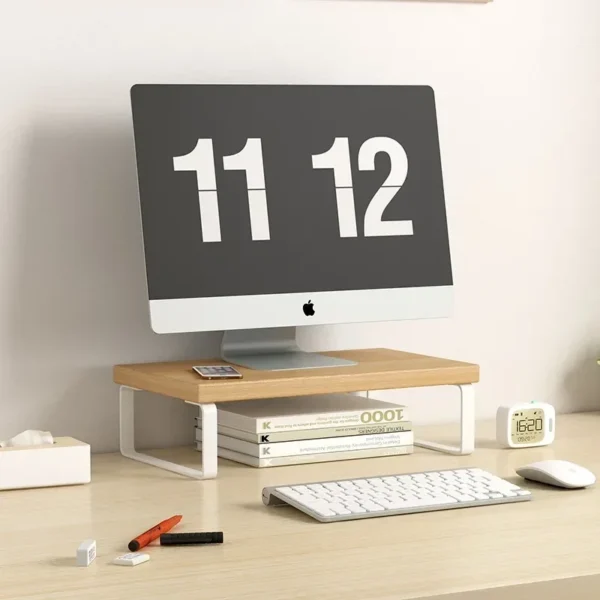Computer Monitor Stands Screen Increase Shelf Base Desktop Riser Keyboard Rack Desk Organizer
