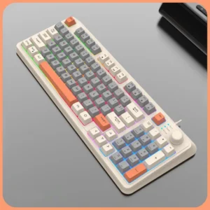 Xunfox Gaming Wired Keyboard and Mouse LED RGB 94 Keys Plug and Play Office Windows MacOS