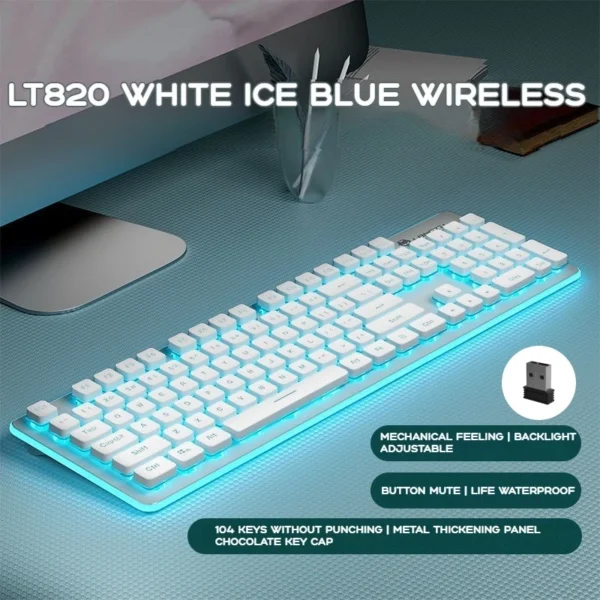 cn-11134207-820l4-mgour8lkavwr9b.webp LT820 Silent Wireless Keyboard for Laptop Office Use Waterproof Light keyboard Pc Accessories Computer Gaming Tri mode connect Buletooth keyboard For Student Keyboard