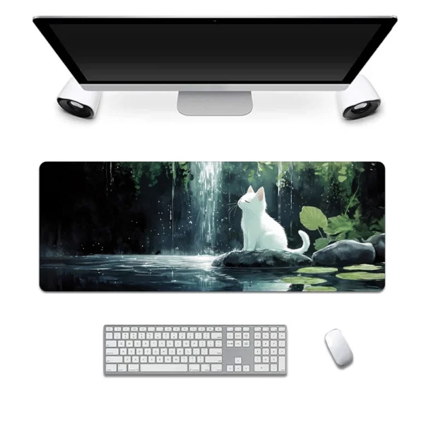 cn-11134207-820l4-mi3wyw9lam806d.webp Starry Night Sky Cute Cat Mouse Pad Abstract Art Computer Mousepads For Home Office with Non Slip Rubber Base Mouse Mat 100 90 80cm