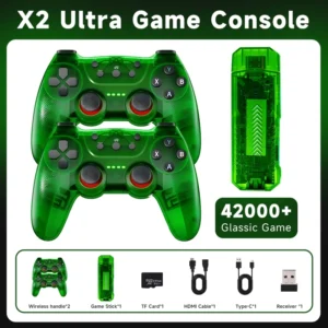 Latest VersionX2 Ultra Retro Game Stick 8k Game Box Console 128G Built in 42000 Classic Games