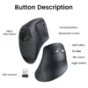 Ugreen Vertical Ergonomic 4000DPI Wireless Silent Click Mouse for Laptop PC Windows Mac OS