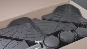 360 Rotating PC Tray Desktop Rack Computer Case Holder Trolley Roller Adjustable CPU